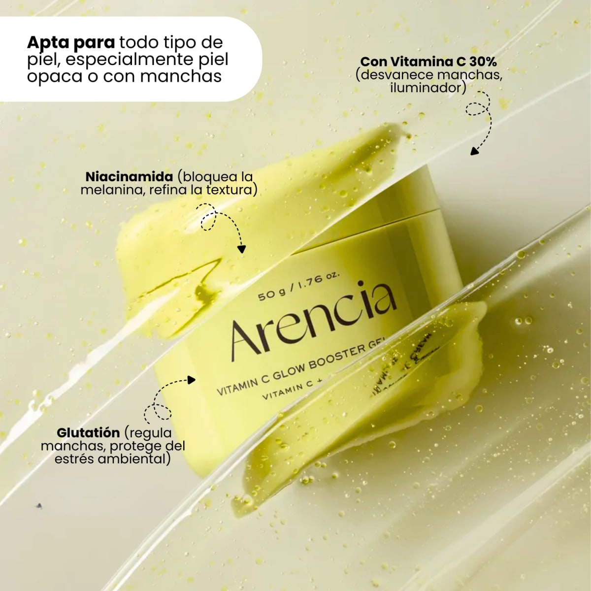 Arencia Vitamin C Glow Booster Gel Cream 50g4