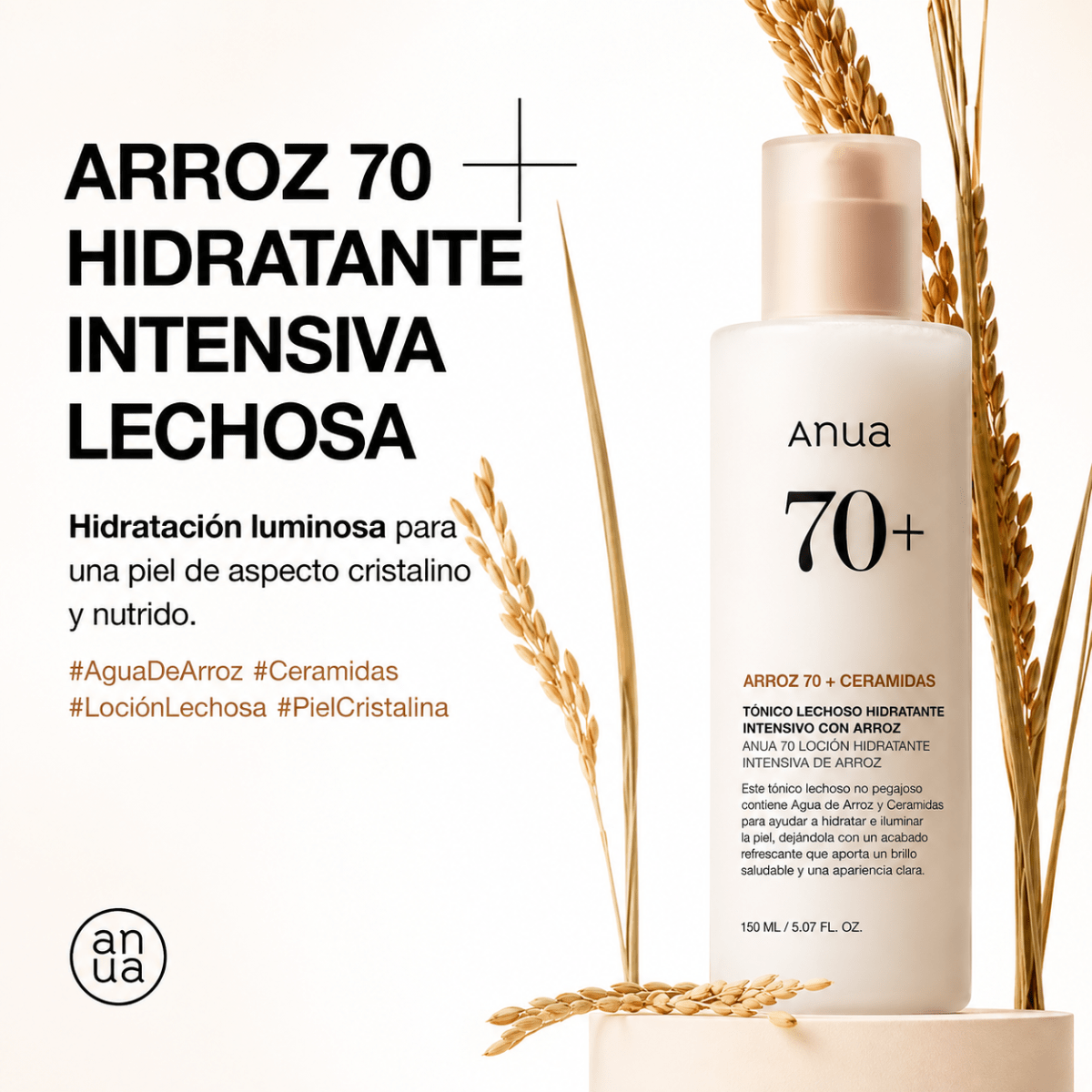 Anua Rice 70+ Glow Milky Toner 250ml3