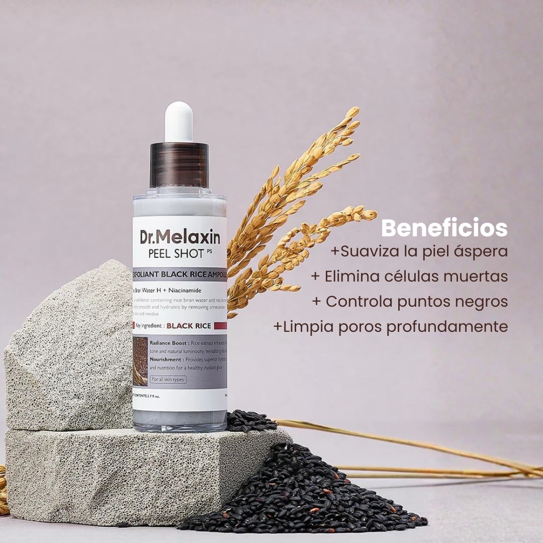 Dr Melaxin Peel Shot Exfoliating Black Rice Ampoule 80ml4