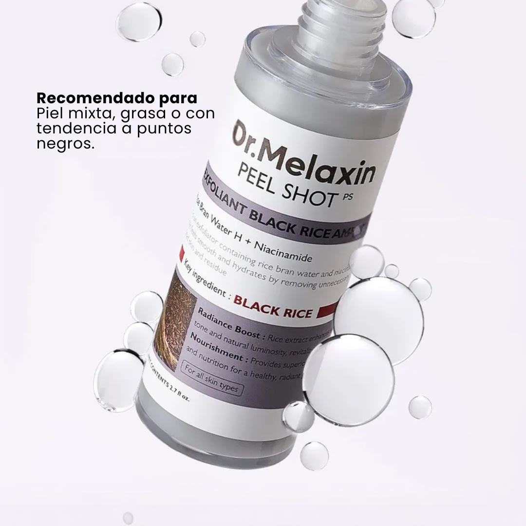 Dr Melaxin Peel Shot Exfoliating Black Rice Ampoule 80ml5