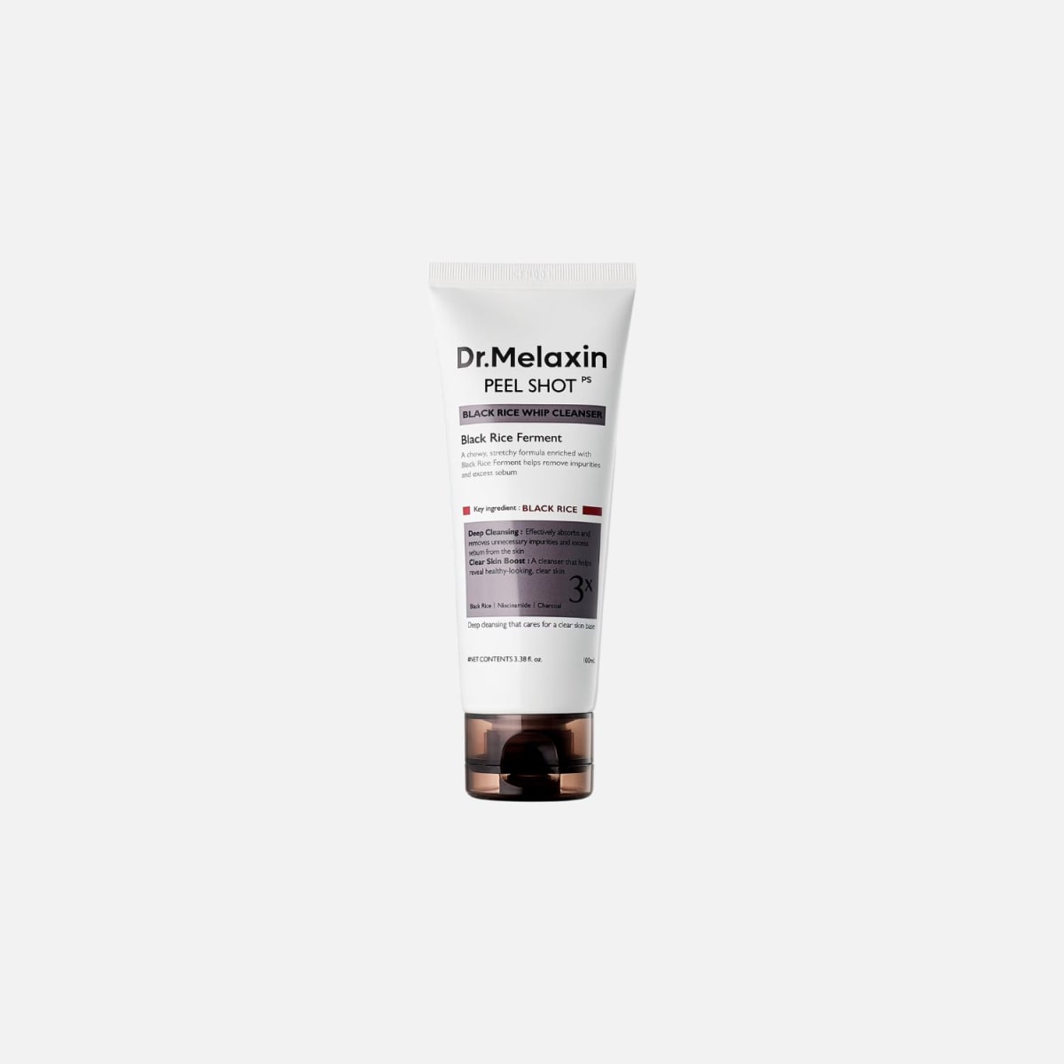Dr Melaxin Peel Shot Black Rice Whip Cleanser 100ml 0