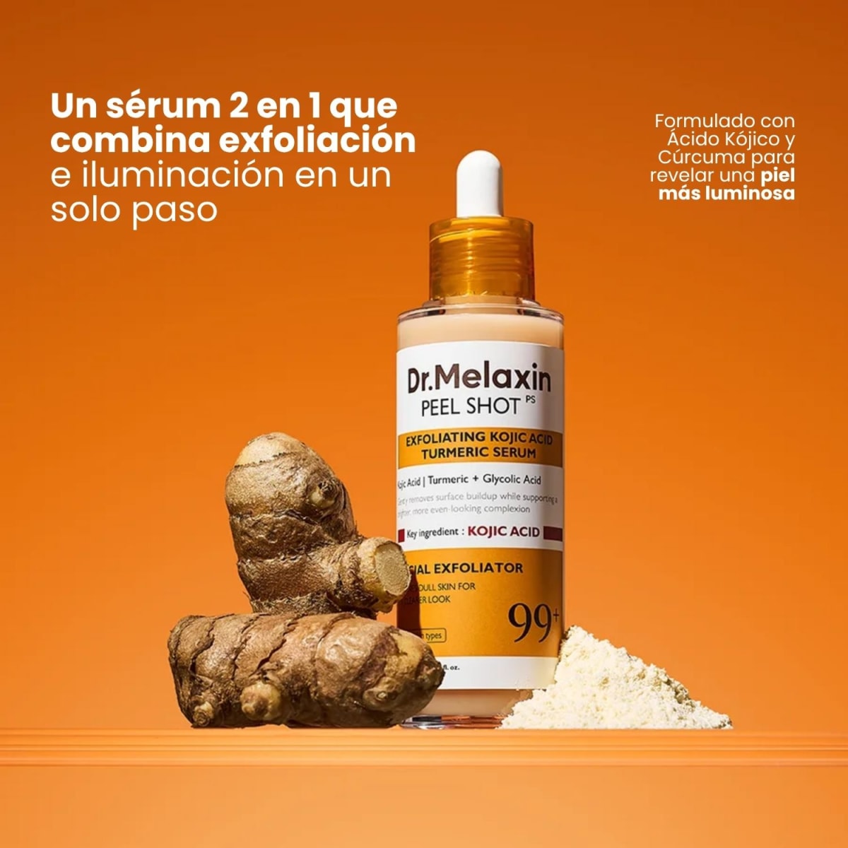 Dr Melaxin Peel Shot Exfoliating Kojic Acid Turmeric Serum 80ml2
