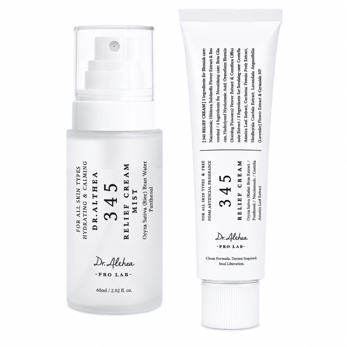 Dr Althea Kit 345 Relief Cream 50ml + 345 Relief Cream Mist 60ml 0