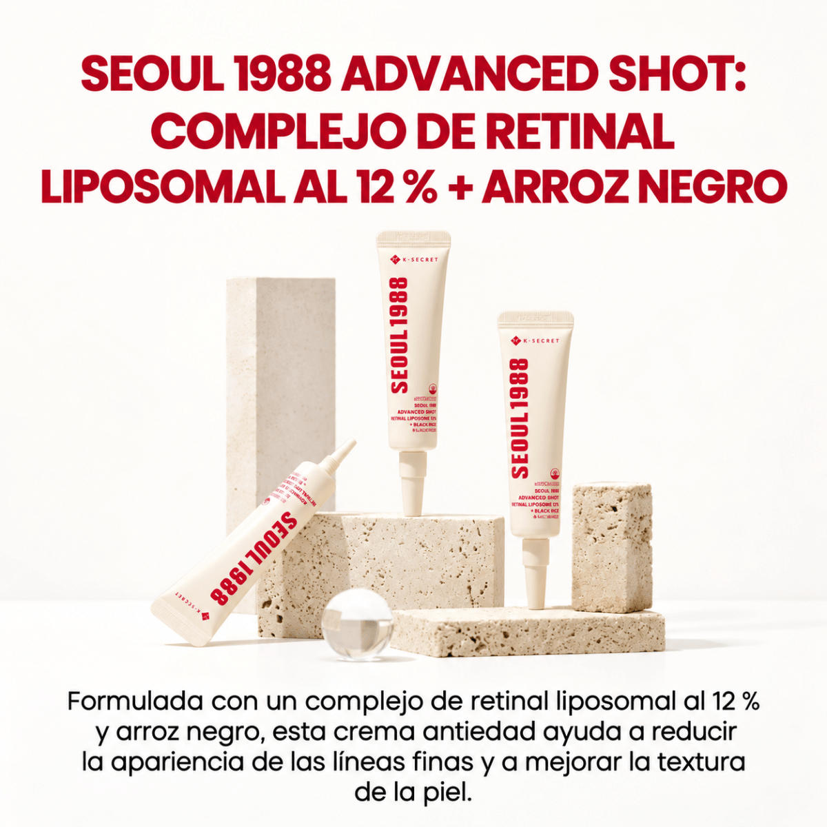 K-Secret Seoul 1988 Advanced Shot Retinal Liposome 12% + Black Rice 15ml3
