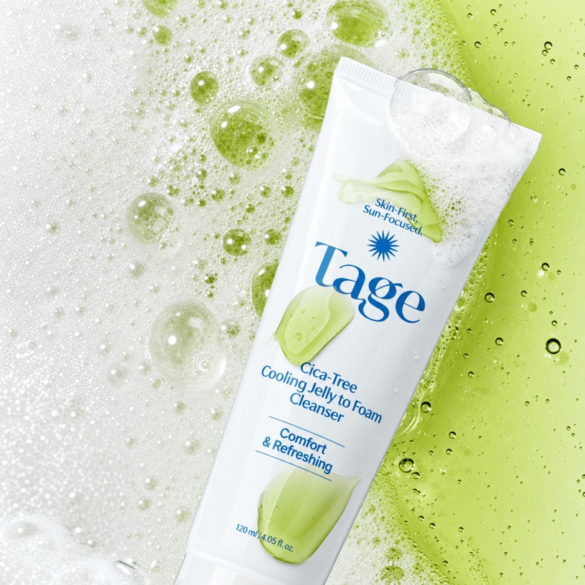 Tage Cica-Tree Cooling Jelly to Foam Cleanser 120ml5