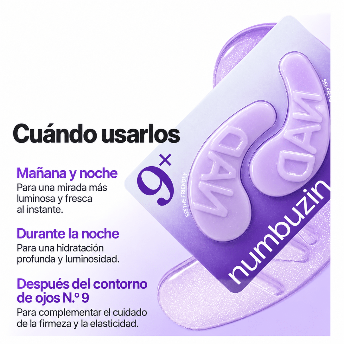 Numbuzin N°9+ Collagen Under Eye Patches x 5 Pares3