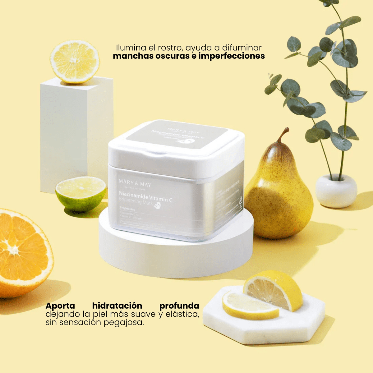 Mary & May Niacinamide Vitamin C Brightening Mask (30 Mascarillas)4