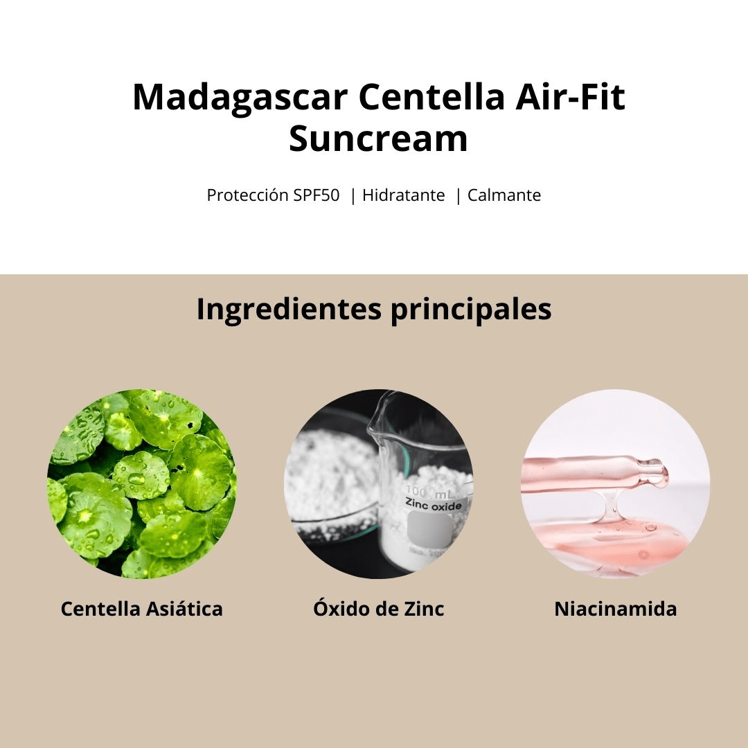 SKIN1004 Madagascar Centella Air - Fit Suncream Plus  SPF50+ PA+++ 50ml4