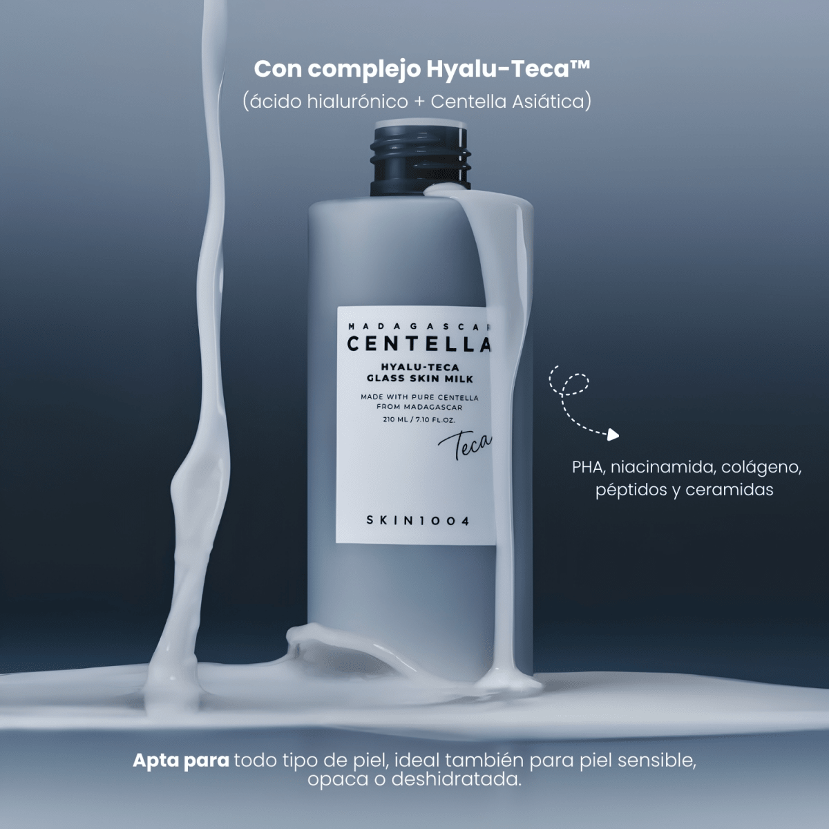 SKIN1004 Madagascar Centella Hyalu - Teca Glass Skin Milk 210ml2