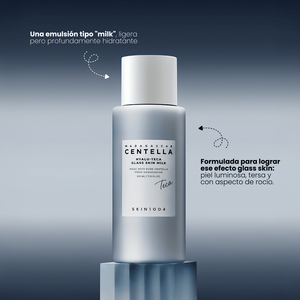 SKIN1004 Madagascar Centella Hyalu - Teca Glass Skin Milk 210ml3