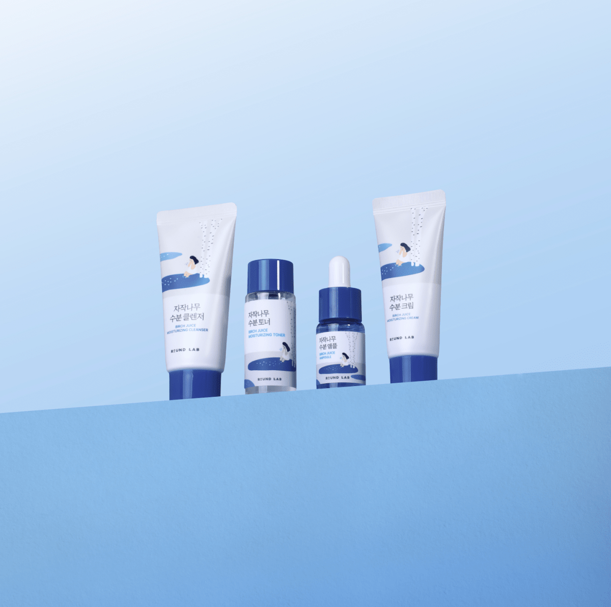 Round Lab Travel-Friendly Mini Skincare Kit Birch Juice Trial Kit5