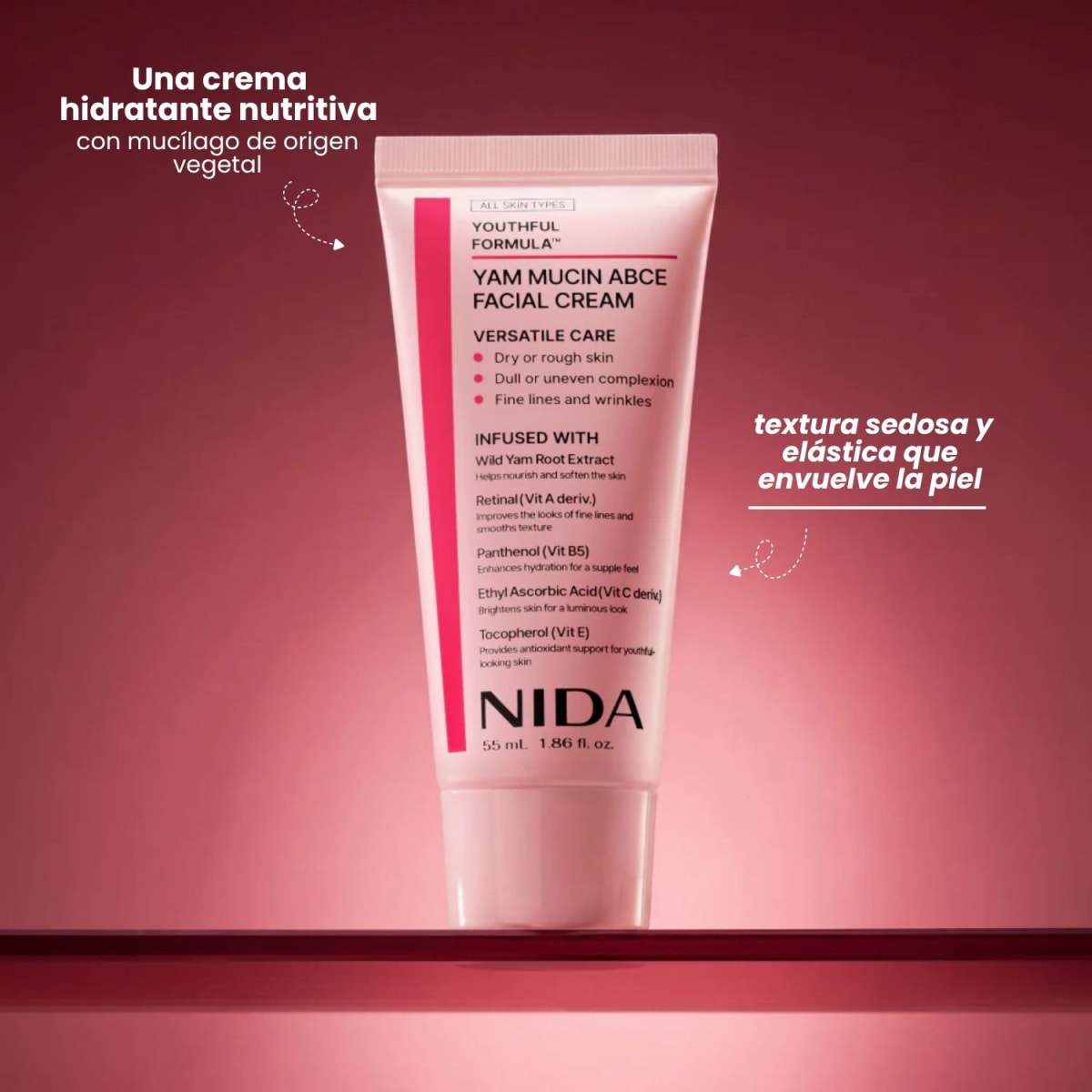 Nida Youthful Formula Yam Mucin ABCE Facial Cream 55ml2