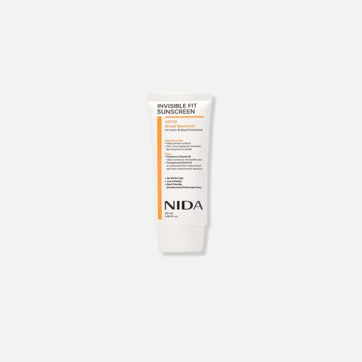 Nida Invisible Fit Sun Cream SPF50+ PA++++ 50ml 0