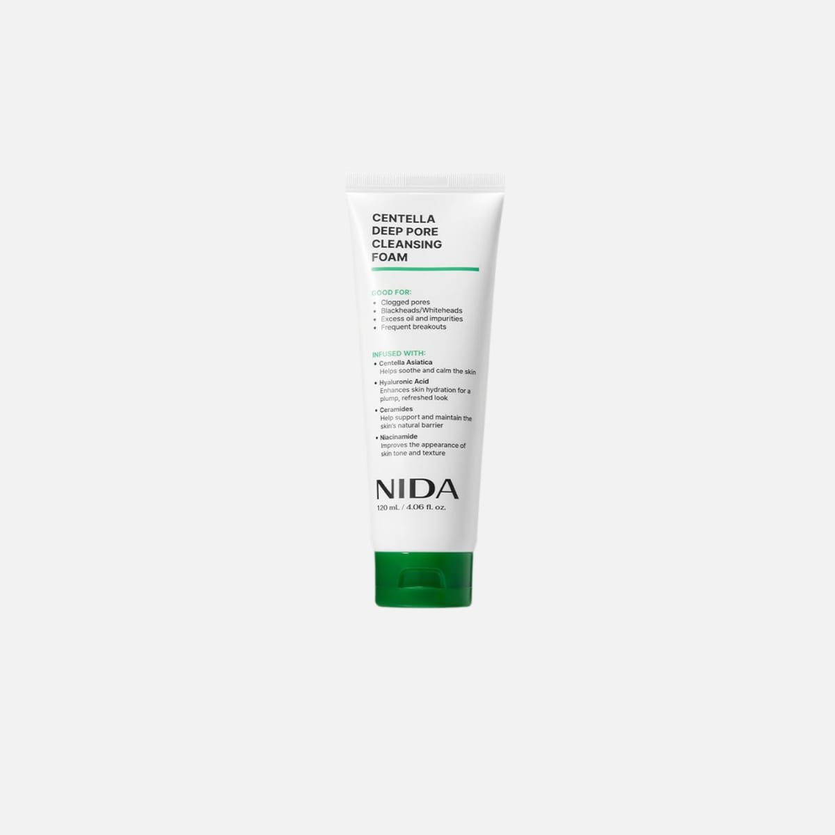 Nida Centella Deep Pore Cleansing Foam 120ml 0
