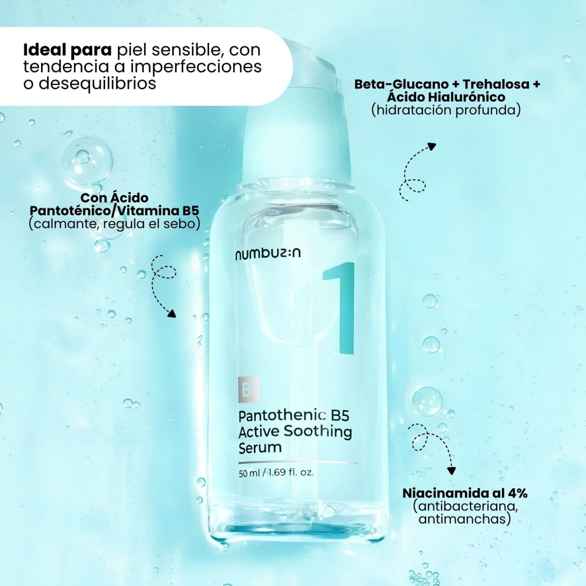 Numbuzin N°1 Pantothenic B5 Active Soothing Serum 50ml4