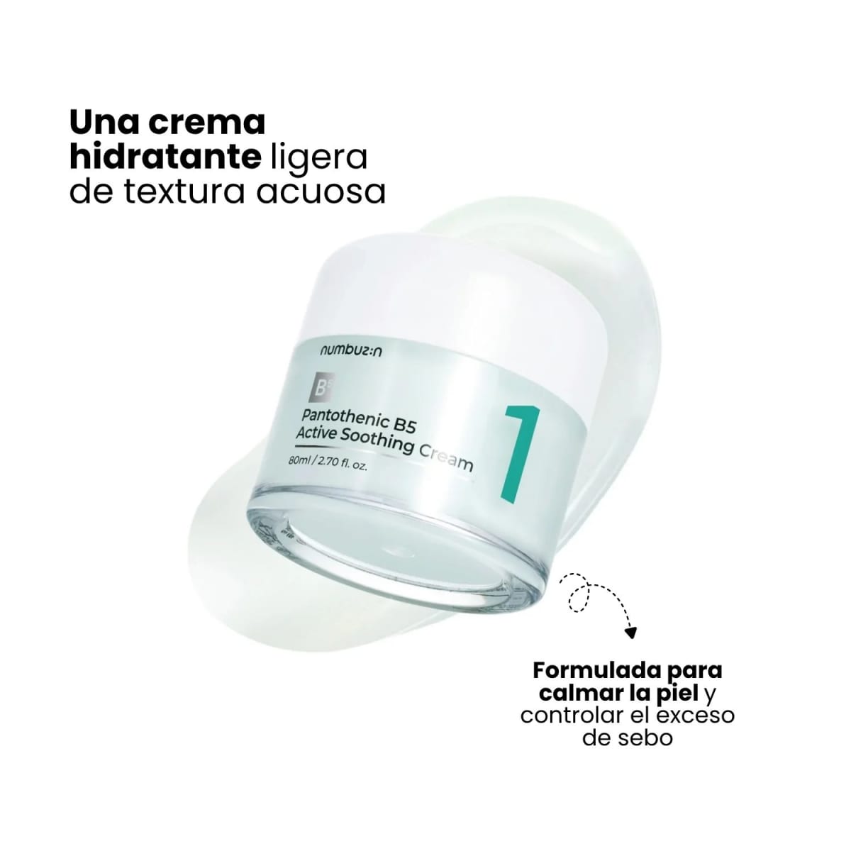Numbuzin N°1 Pantothenic B5 Active Soothing Cream 80ml2