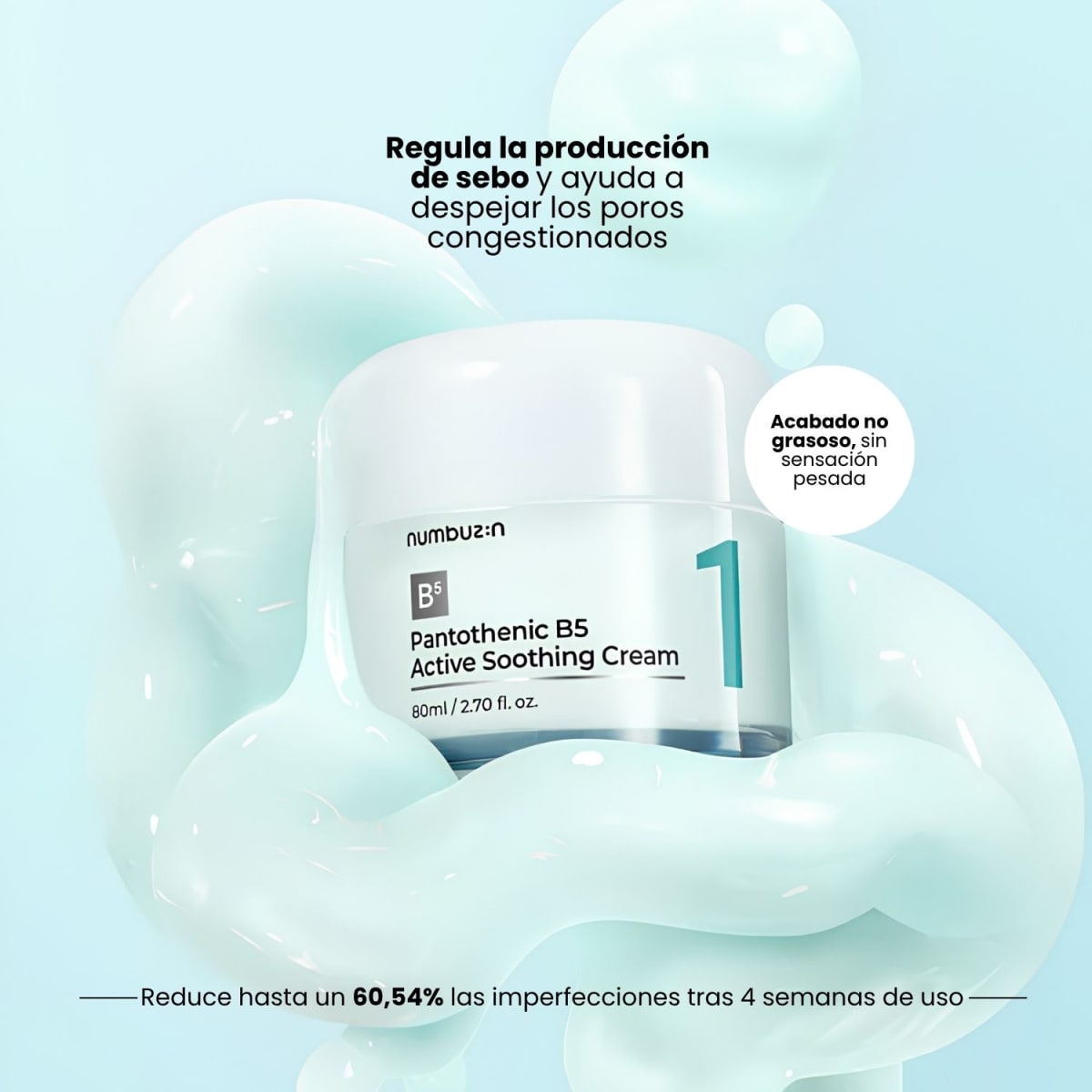 Numbuzin N°1 Pantothenic B5 Active Soothing Cream 80ml3