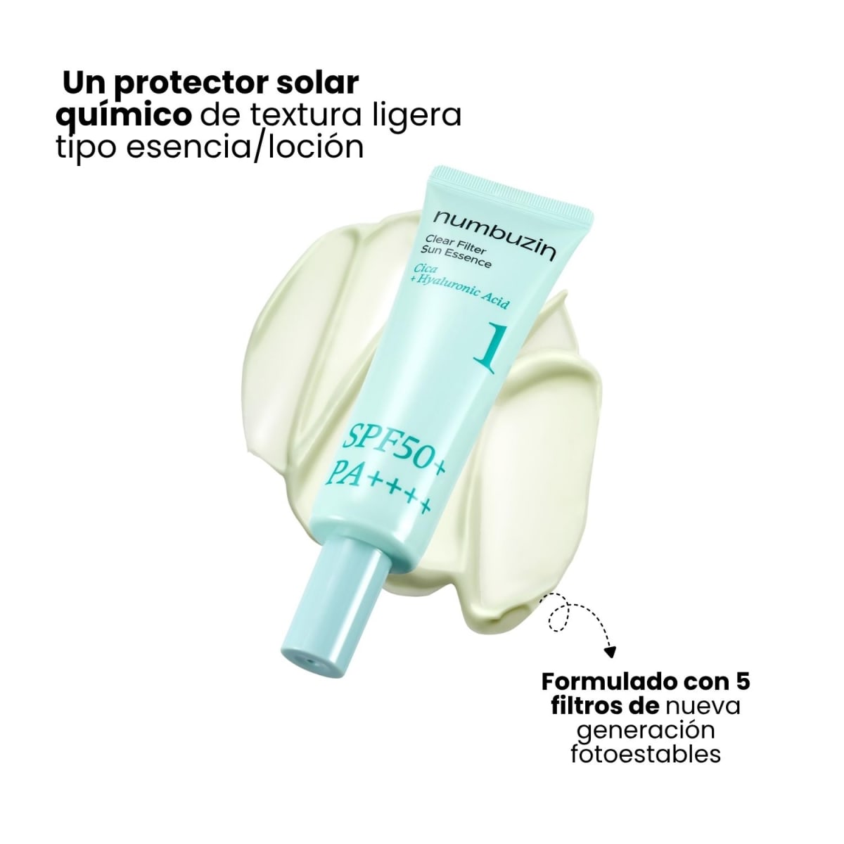 Numbuzin N°1 Clear Filter Sun Essence Protector Solar 50ml2
