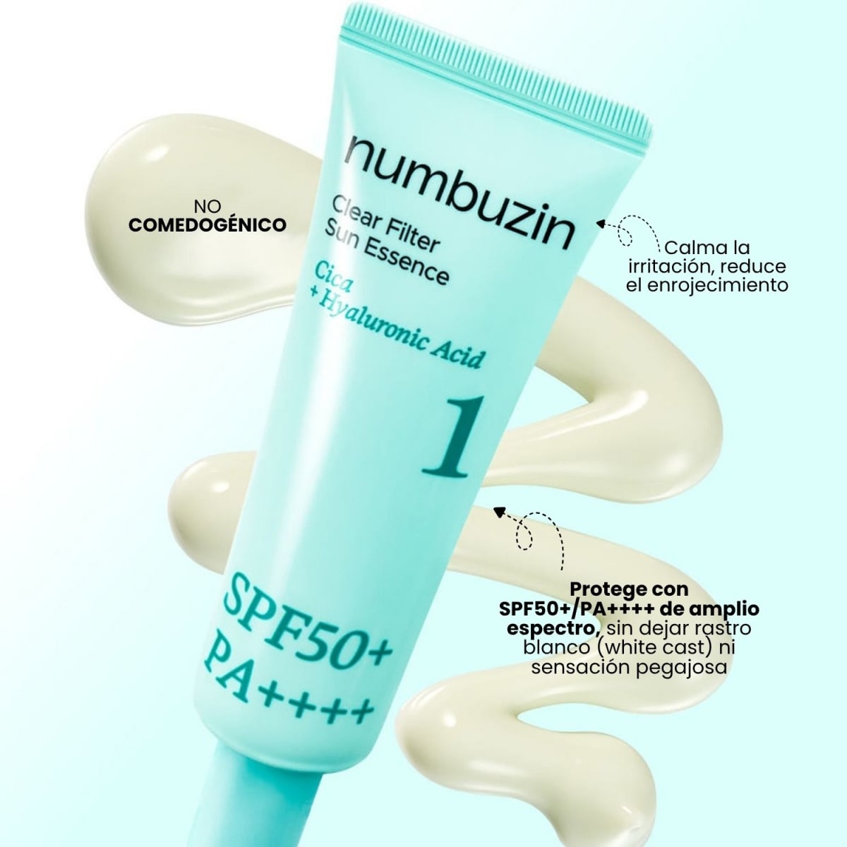 Numbuzin N°1 Clear Filter Sun Essence Protector Solar 50ml3