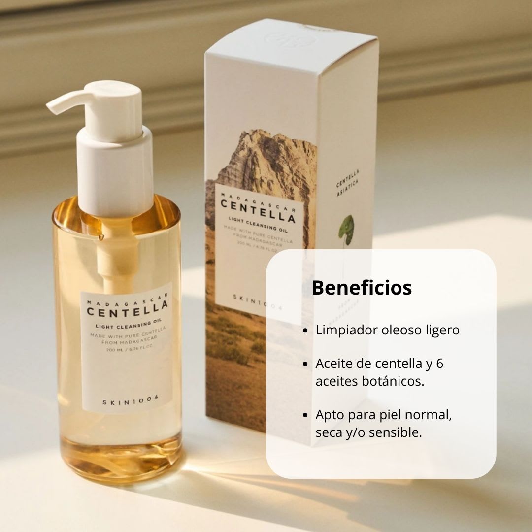 SKIN1004 Centella Madagascar Light Cleasing Oil Limpiador2