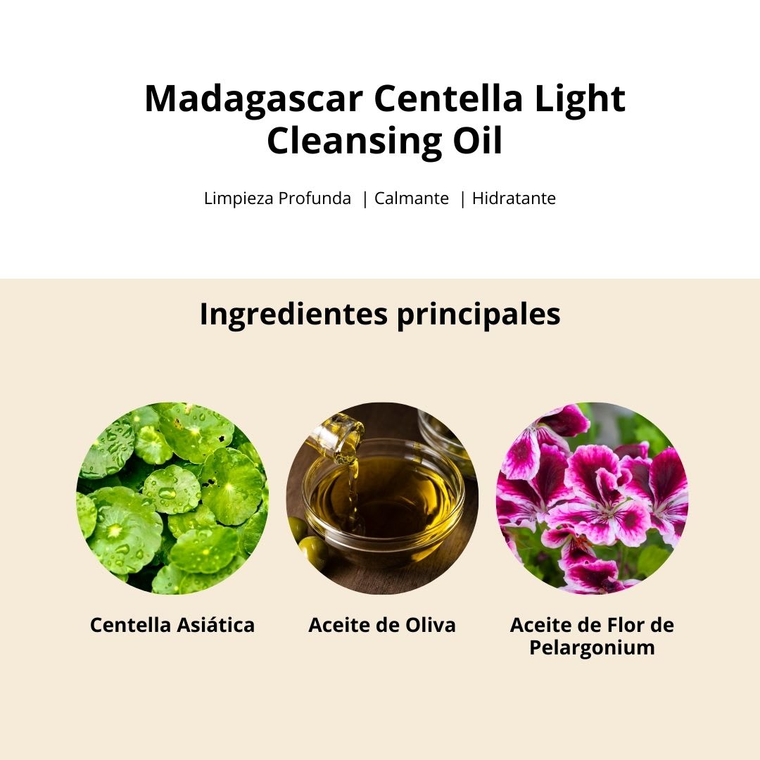 SKIN1004 Madagascar Centella Light Cleansing Oil Limpiador 200ml3