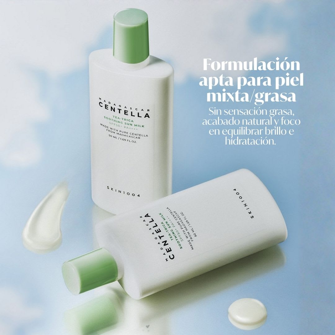 SKIN1004 Madagascar Centella Tea - Trica Soothing Sun Milk SPF50 + PA++++ 50ml4