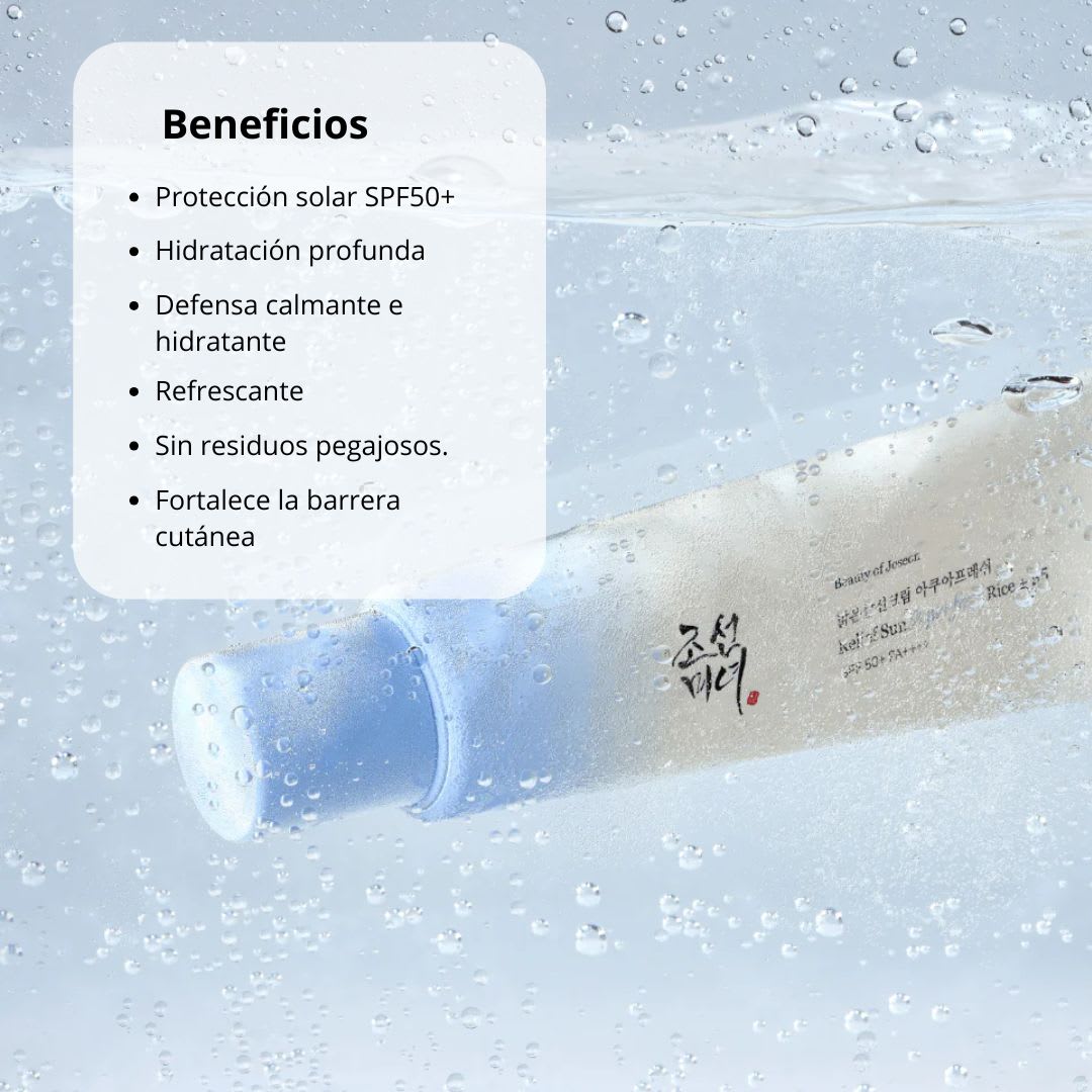 Beauty Of Joseon Relief Sun Agua-Fresh Rice + B5 SPF50+ PA++++ 50ml3