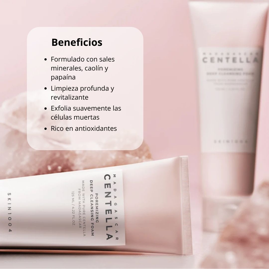 Skin1004 Centella Madagascar Poremizing Deep Cleansing Foam Limpiador 125ml2