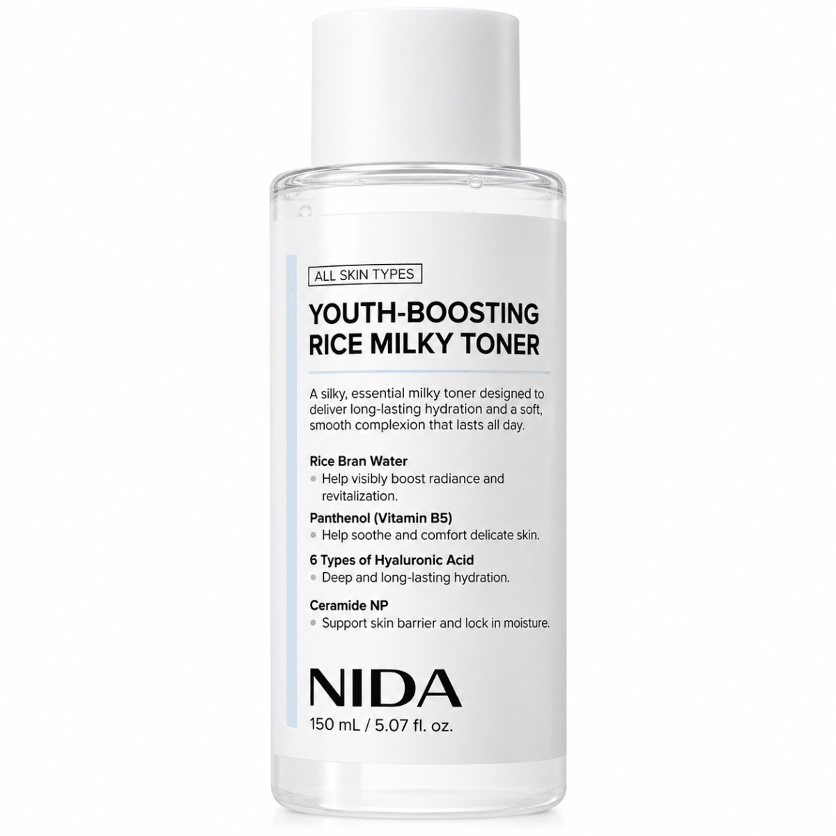 Nida Youth Boosting Rice Milky Toner 150ml 7