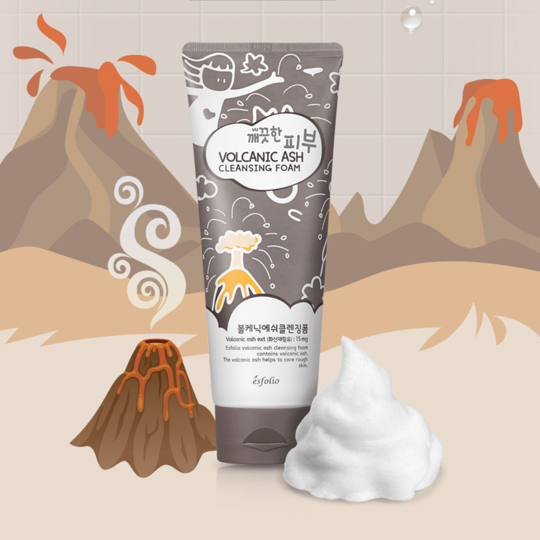 Esfolio Volcanic Ash Cleansing Foam 150g – Espuma Limpiadora con Ceniza Volcánica2