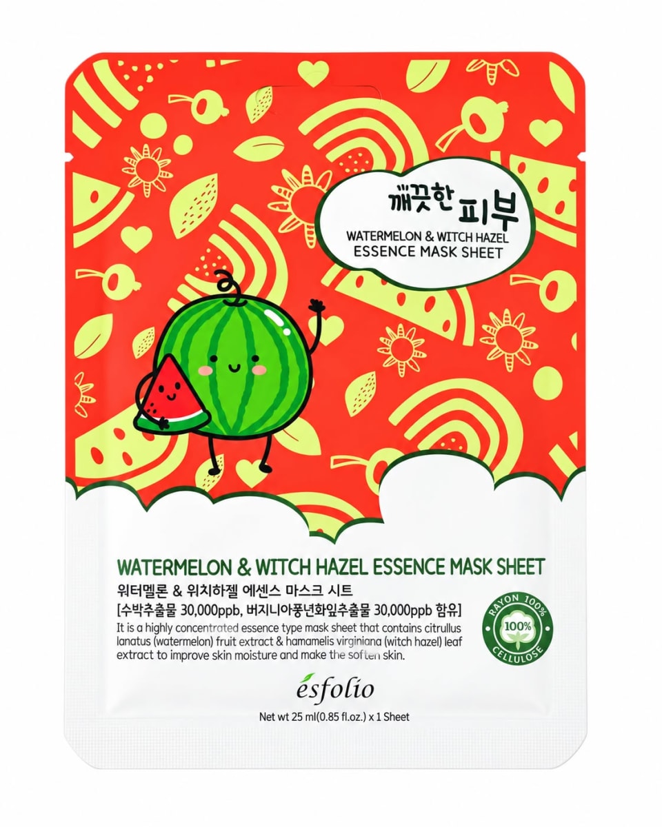 Esfolio Watermelon y Witch Hazel Essence Mask Sheet 25ml 1