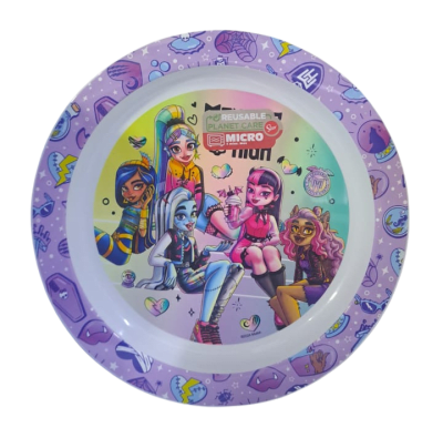 PLATO BAJO MICROONDAS MONSTER HIGH1