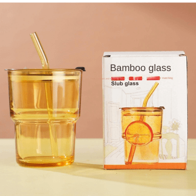 BAMBOO GLASS CUP