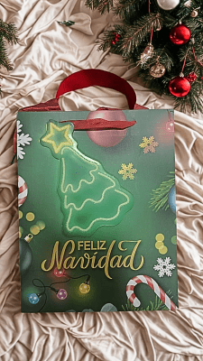PACK 10 BOLSAS REGALO NAVIDEÑA 23X101