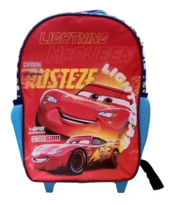 MOCHILA RAYO MCQUEEN CON RUEDAS1