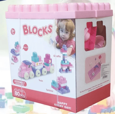 P/24 JUEGO DE LEGO 80PCS TREN1