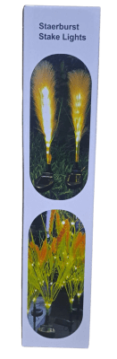 P/100 ESTACA SOLAR FIBRA OPTICA DE JARDIN