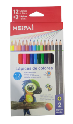LAPICES DE COLORES MEIPA 12 PCS1