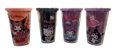 VASO CON DISEÑO Y BOMBILLA