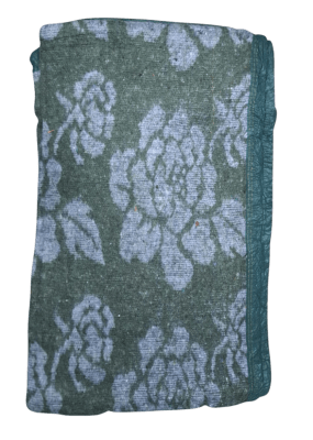 FRAZADA 2 PLAZA CON FLORES1