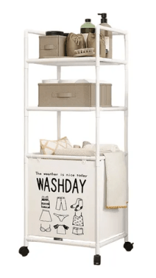 P/20 RACK DE BAÑO CON CANASTO