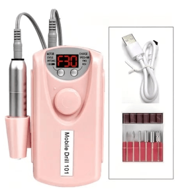 TORNO PARA UÑAS RECARGABLE CAJA NARANJA1