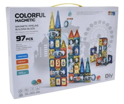 JUEGO DE BLOQUES MAGNETICOS 97 PCS