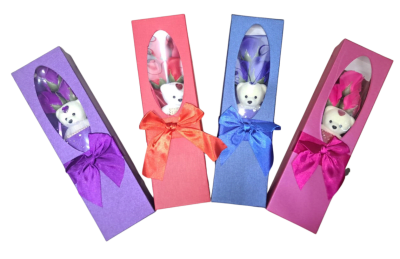 P/100 CAJA ROSA MAS OSO