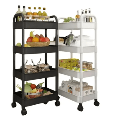 CARRO ORGANIZADOR CON RUEDAS 4 NIVELES