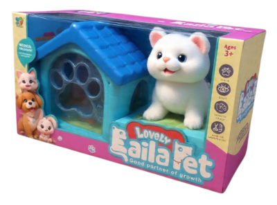 P/18 PELUCHE GATO CASITA