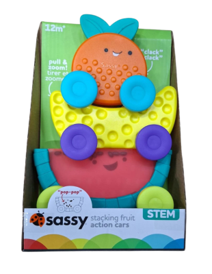 JUEGO SENSORIAL CARRO DE FRUTAS SASSY