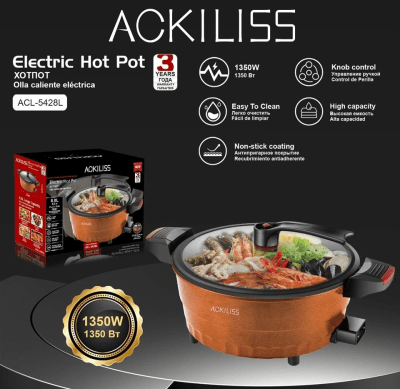 P/ 6 OLLA ELECTRICA 8L ACL-5429L1