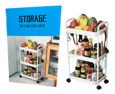 CARRITO CON RUEDAS 3 NIVELES STORAGE