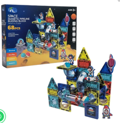 P/36 JUEGO DE BLOQUES MAGNETICOS 68PCS